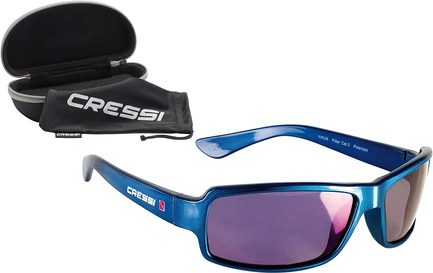 Cressi Ninja Floating TAC Polarized Wrap Around Sport Sunglasses Unsinkable