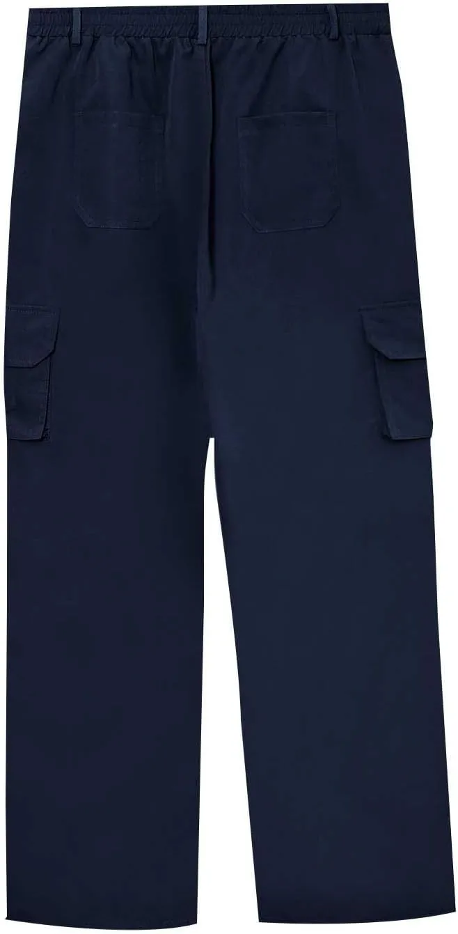CRNTCEM Men's Hiking Cargo Pants Waterproof Quick-Dry Fishing Work Outdoor Pants Lightweight Water Resistant Ripstop Pants