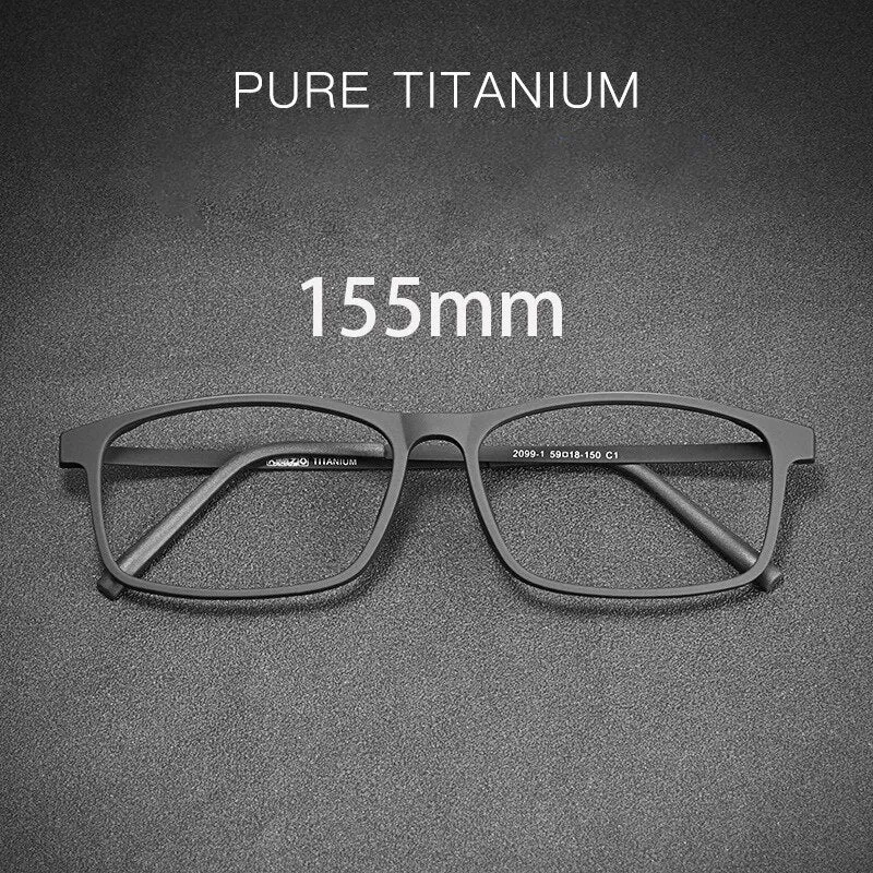 Cubojue Unisex Full Rim 155mm Oversized Tr 90 Titanium Myopic Reading Glasses Fy2009