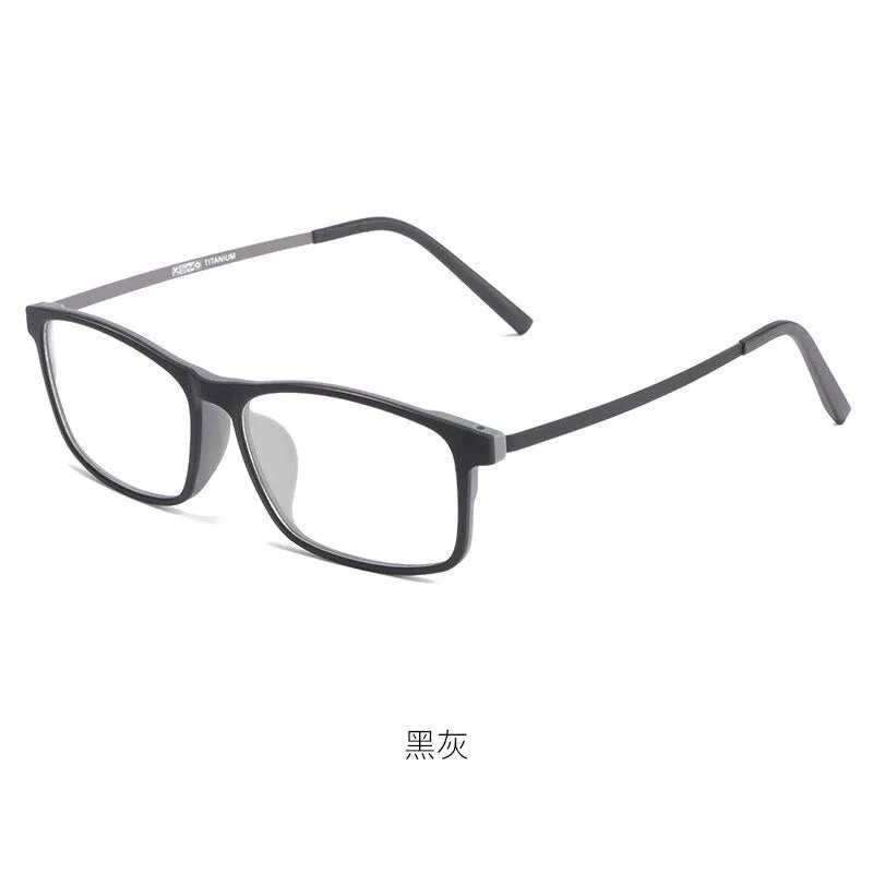 Cubojue Unisex Full Rim 155mm Oversized Tr 90 Titanium Myopic Reading Glasses Fy2009