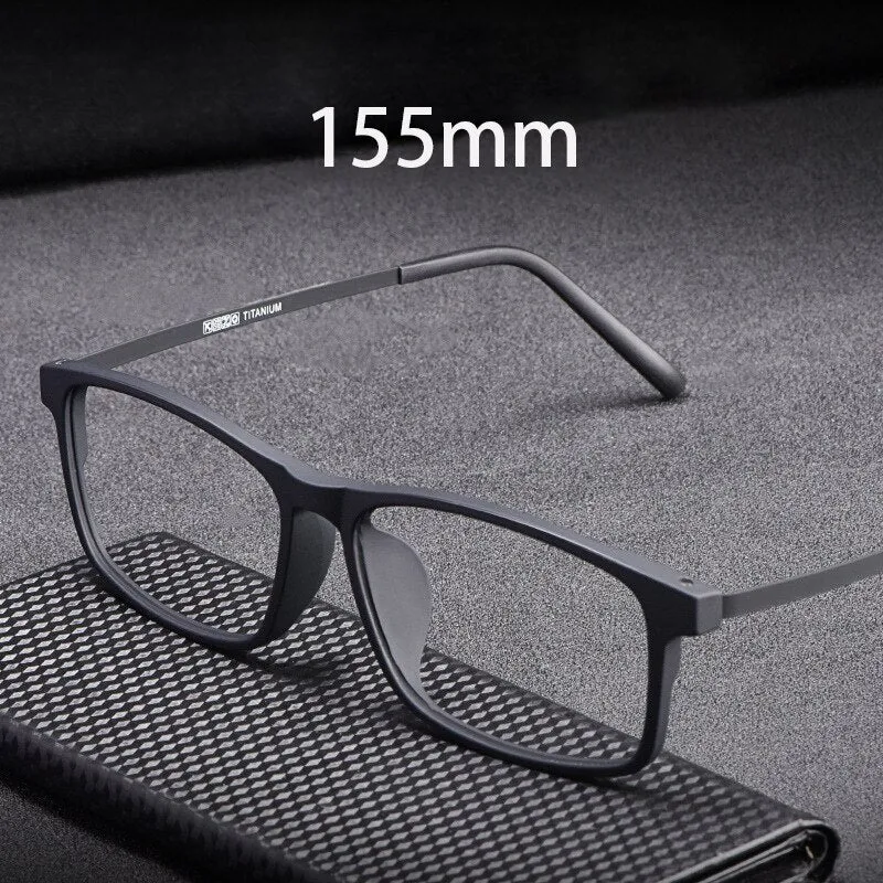 Cubojue Unisex Full Rim 155mm Oversized Tr 90 Titanium Myopic Reading Glasses Fy2009