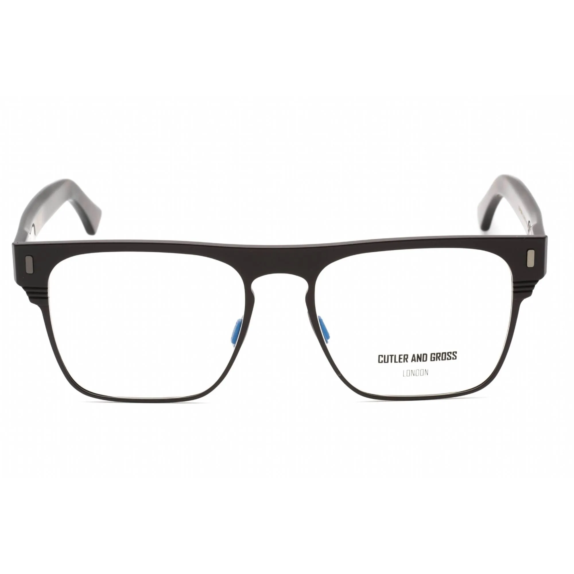 Cutler And Gross Men's Eyeglasses - Brown Titanium Frame Clear Lens | CGOP136656 002