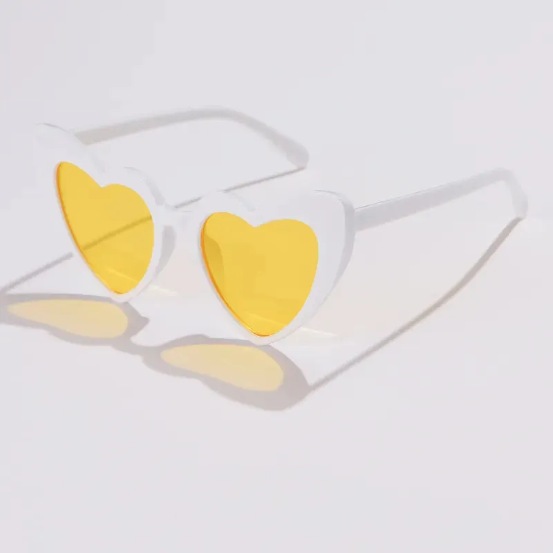Cycling Pink Heart Shaped Sunglasses Women Cat Eye Female Sun Glasses Luxury Brand Retro Love Eyewear Men Oversized Shade UV400