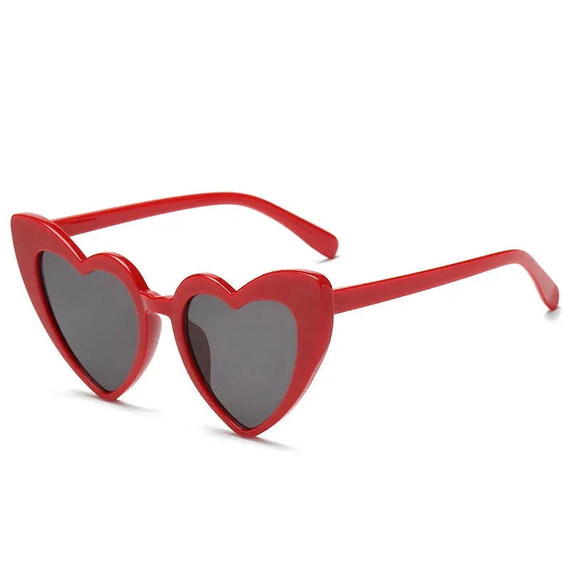 Cycling Pink Heart Shaped Sunglasses Women Cat Eye Female Sun Glasses Luxury Brand Retro Love Eyewear Men Oversized Shade UV400