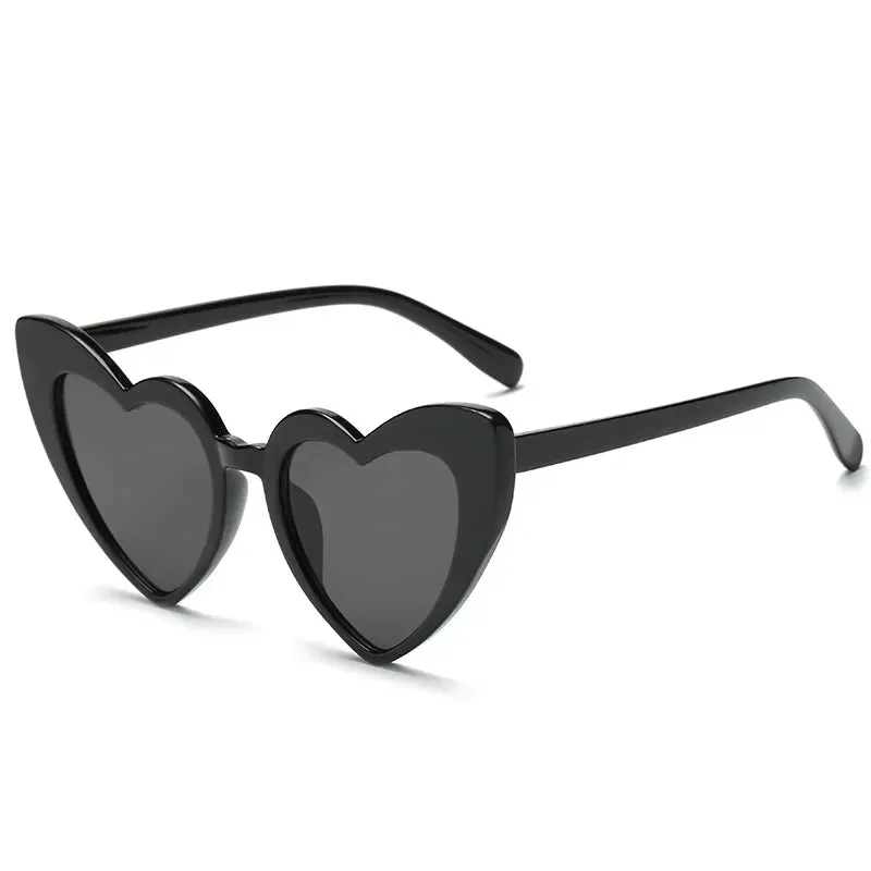Cycling Pink Heart Shaped Sunglasses Women Cat Eye Female Sun Glasses Luxury Brand Retro Love Eyewear Men Oversized Shade UV400