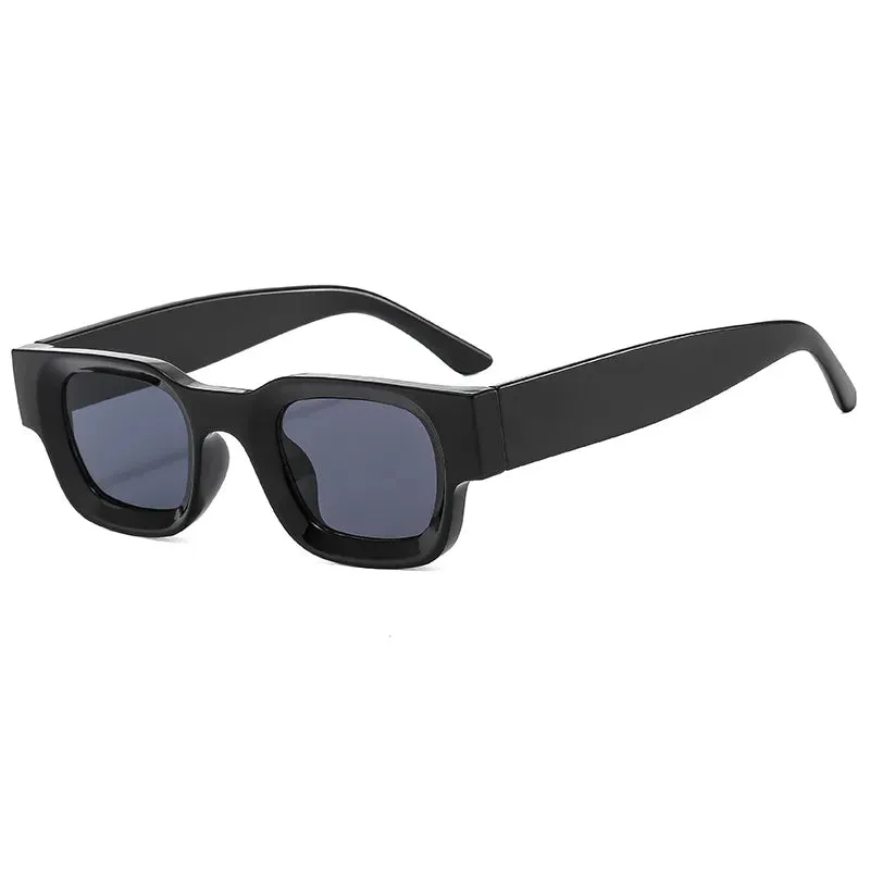 Cycling Rectangle Sunglasses Women Fashion Retro Brand Square Sun Glasses Men Classic Vintage Black Punk Shades UV400