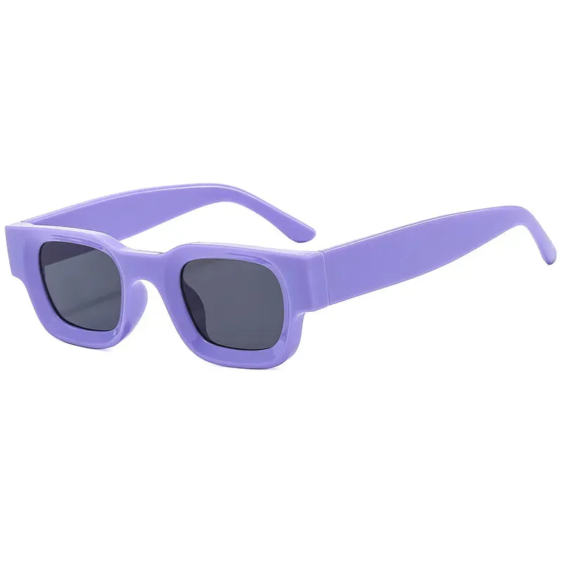 Cycling Rectangle Sunglasses Women Fashion Retro Brand Square Sun Glasses Men Classic Vintage Black Punk Shades UV400
