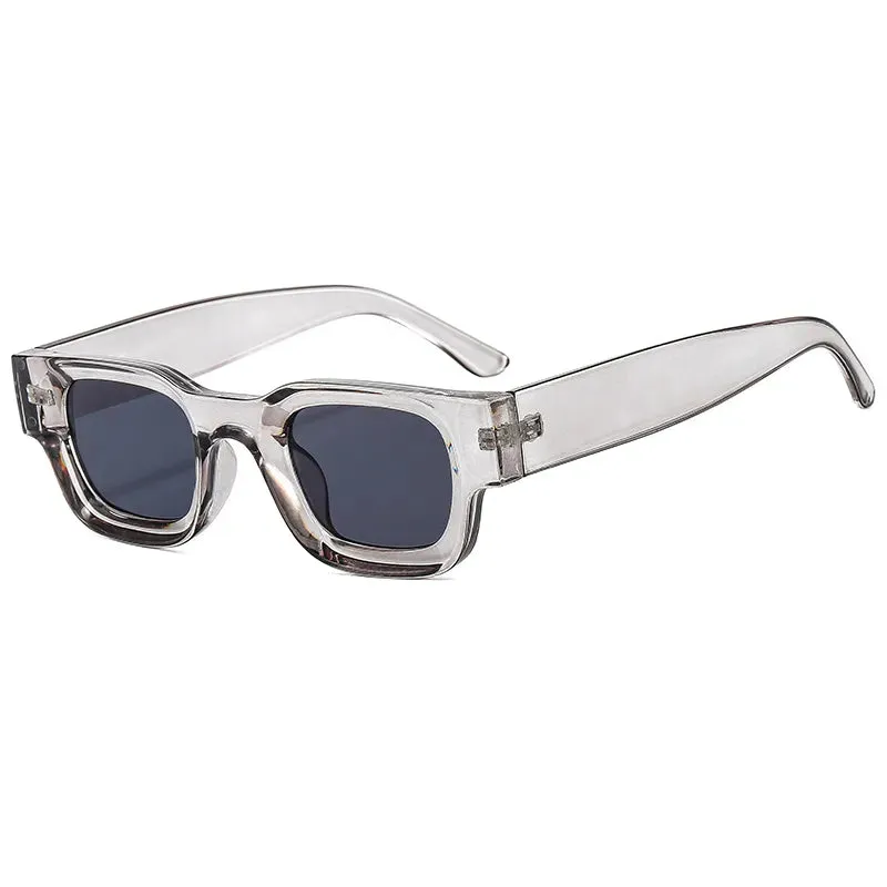 Cycling Rectangle Sunglasses Women Fashion Retro Brand Square Sun Glasses Men Classic Vintage Black Punk Shades UV400