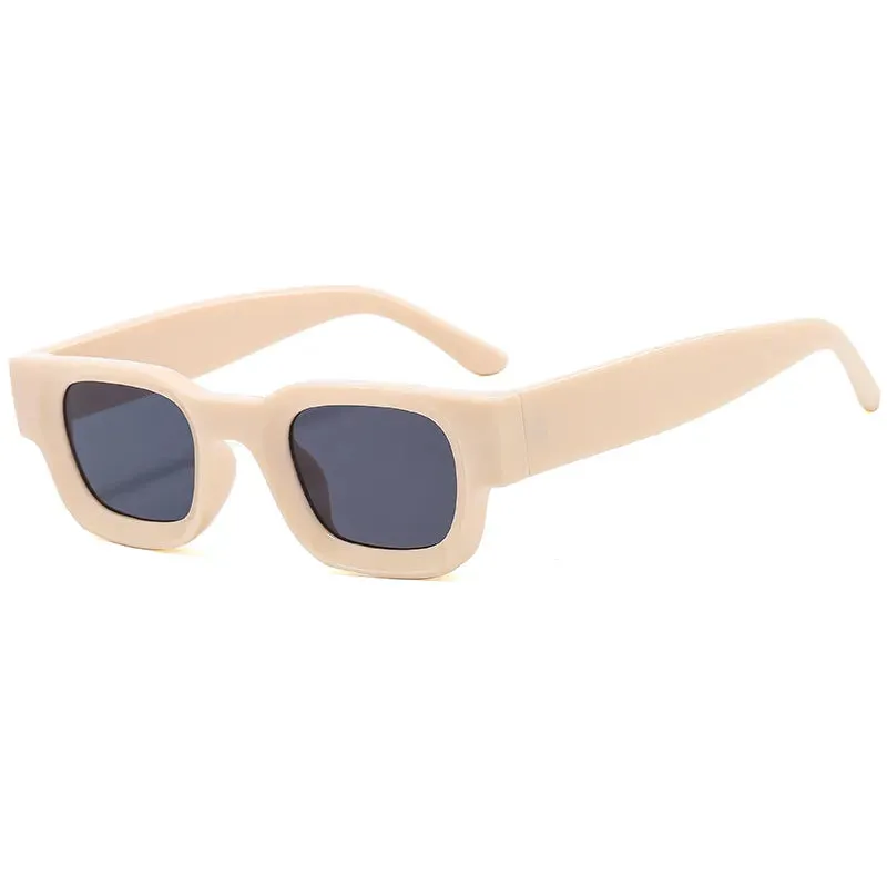 Cycling Rectangle Sunglasses Women Fashion Retro Brand Square Sun Glasses Men Classic Vintage Black Punk Shades UV400