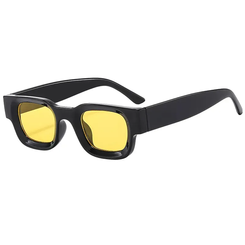 Cycling Rectangle Sunglasses Women Fashion Retro Brand Square Sun Glasses Men Classic Vintage Black Punk Shades UV400