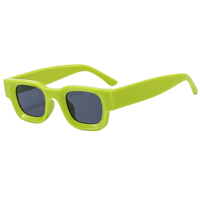 Cycling Rectangle Sunglasses Women Fashion Retro Brand Square Sun Glasses Men Classic Vintage Black Punk Shades UV400