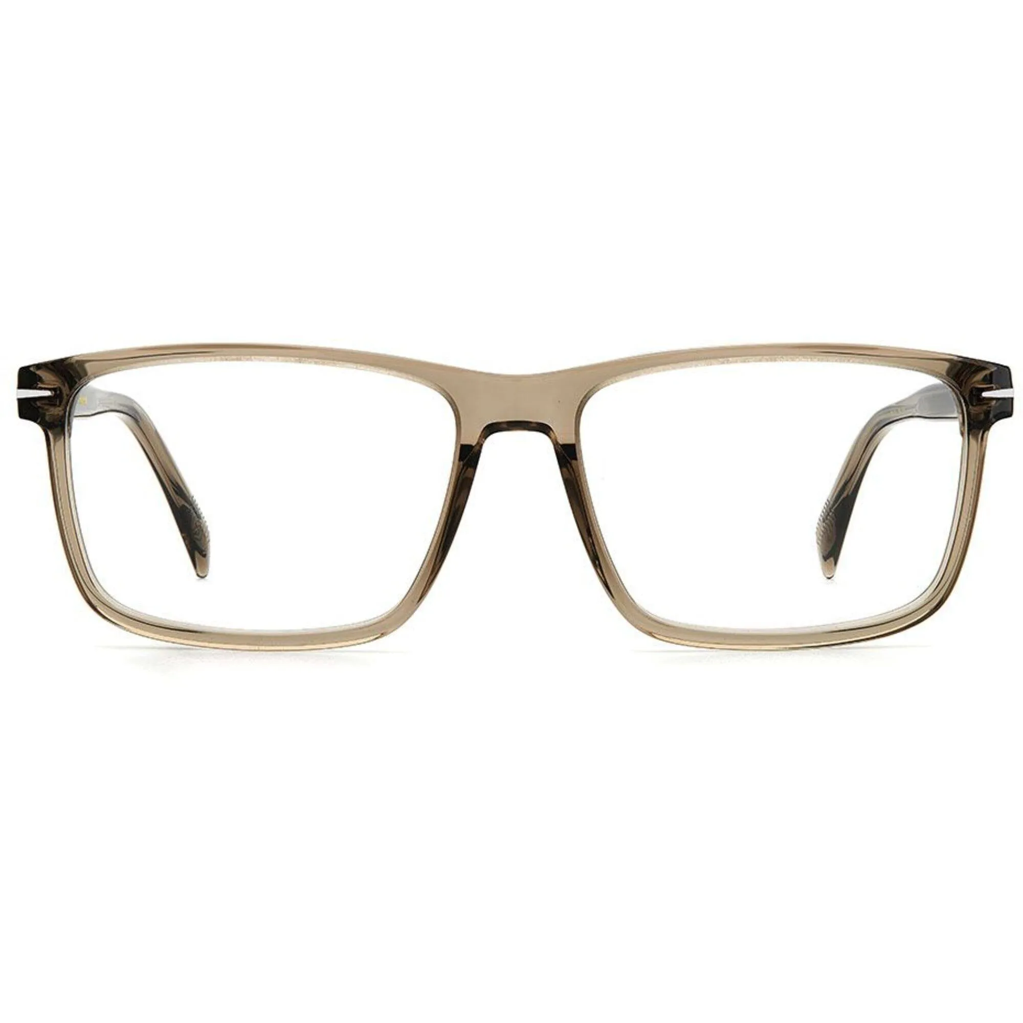 David Beckham Men's Eyeglasses - Nude Acetate Full Rim Rectangular | DB-1020 079U