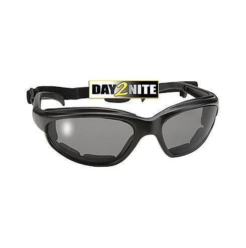 Day 2 Nite Black Glasses With Photochromatic Lenses And Detachable Strap