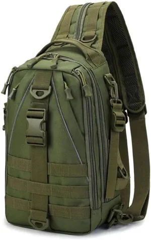 Daypack Hiking Trekking Backpack Sports Outdoor Multifunctional Shoulder Bags-Green_11L