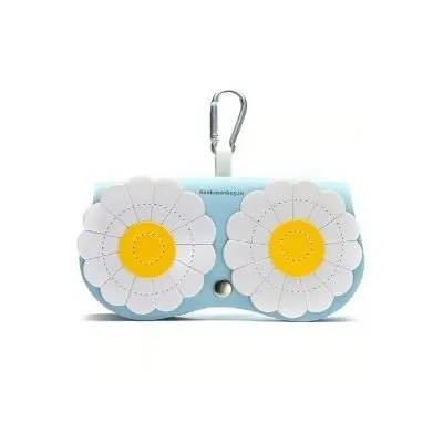 Dazzling Daisy Sunglass Case - Faux Leather