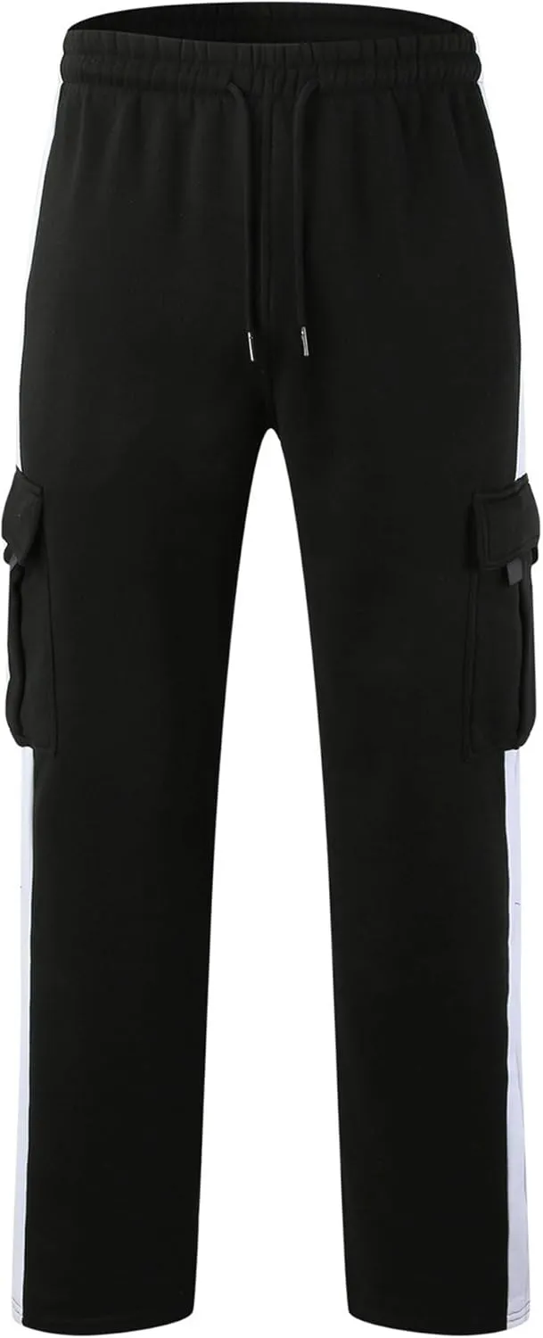 DGHM-JLMY Cargo Pants for Men Loose Fit Sports Outdoor Pants Casual Work Hiking Sweatpants Baggy Jogger Trousers