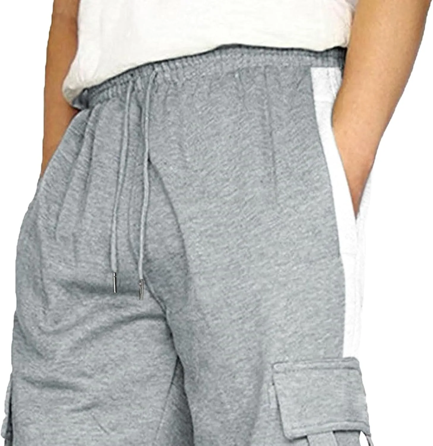 DGHM-JLMY Cargo Pants for Men Loose Fit Sports Outdoor Pants Casual Work Hiking Sweatpants Baggy Jogger Trousers