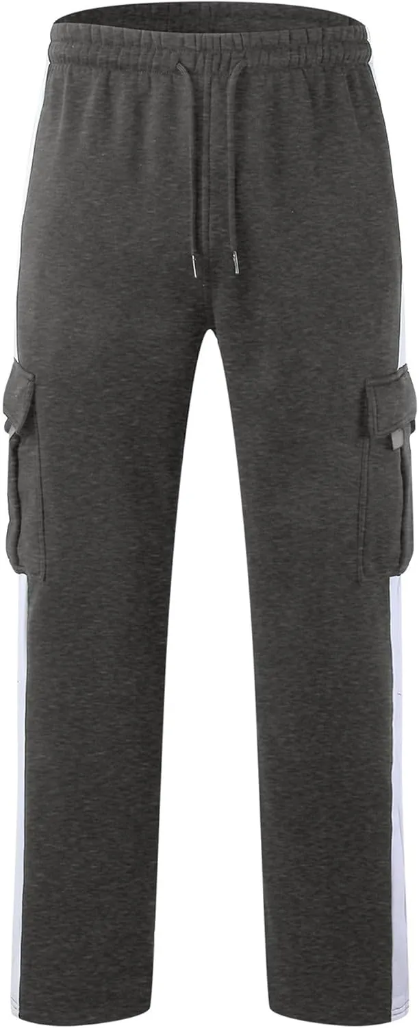 DGHM-JLMY Cargo Pants for Men Loose Fit Sports Outdoor Pants Casual Work Hiking Sweatpants Baggy Jogger Trousers