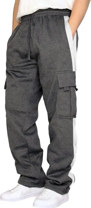 DGHM-JLMY Cargo Pants for Men Loose Fit Sports Outdoor Pants Casual Work Hiking Sweatpants Baggy Jogger Trousers
