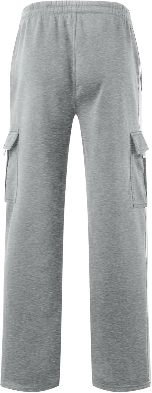 DGHM-JLMY Cargo Pants for Men Loose Fit Sports Outdoor Pants Casual Work Hiking Sweatpants Baggy Jogger Trousers