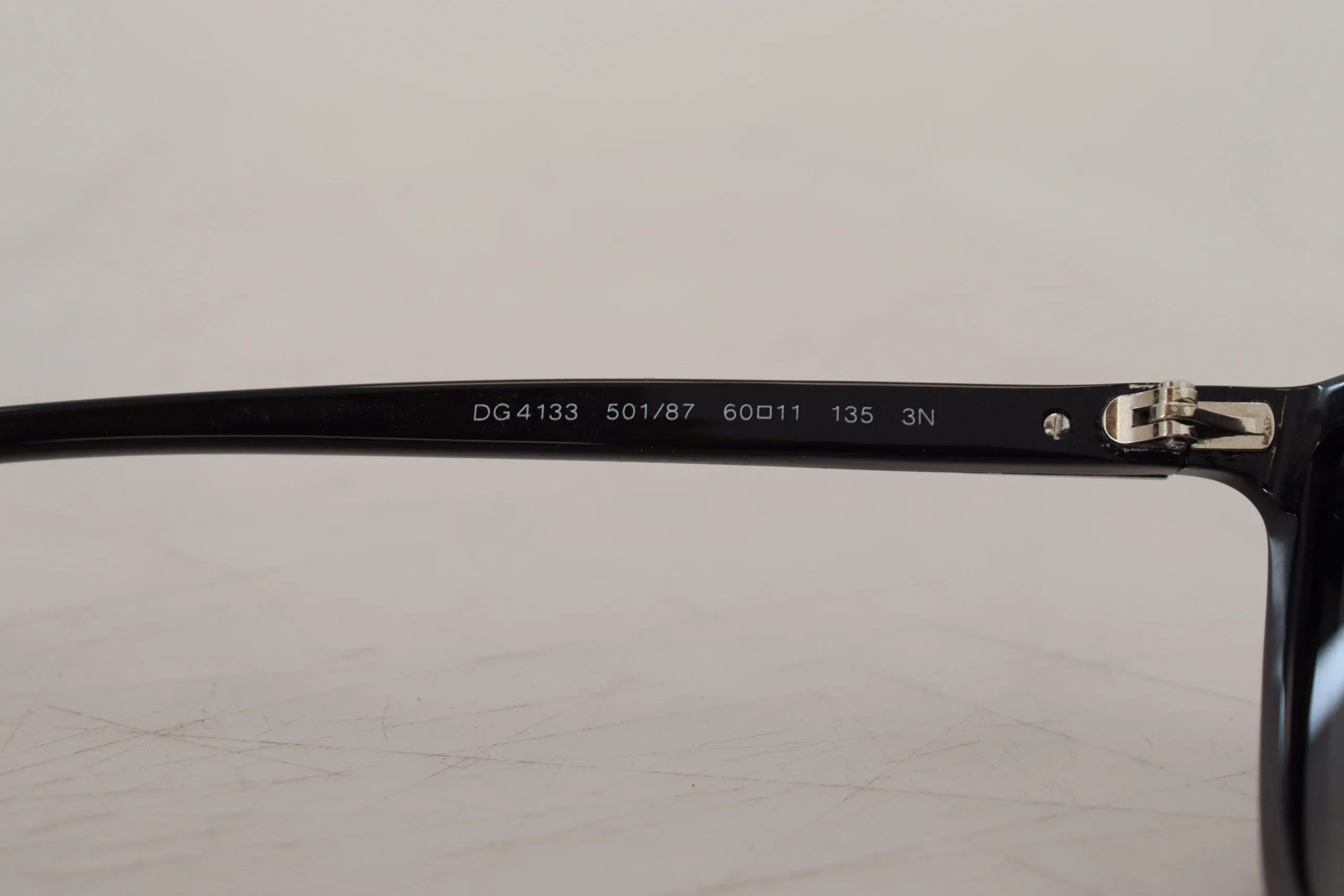 Dolce & Gabbana Black Frame Semi Circular DG4133 Sunglasses