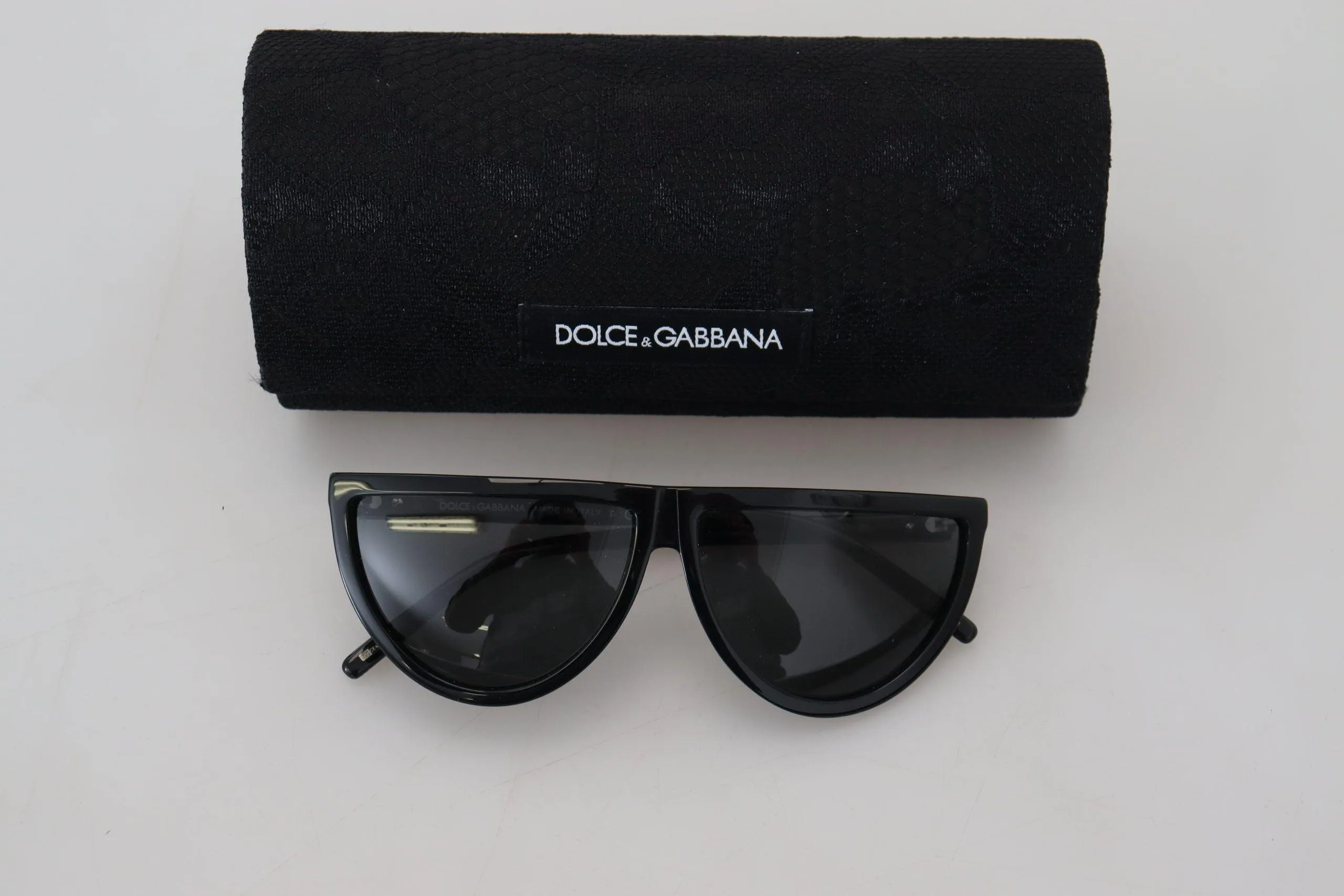 Dolce & Gabbana Black Frame Semi Circular DG4133 Sunglasses
