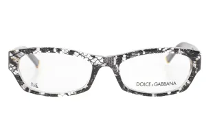 Dolce & Gabbana DG3115 1895 Clear Black Lace Gold Luxury Italy Eyeglasses