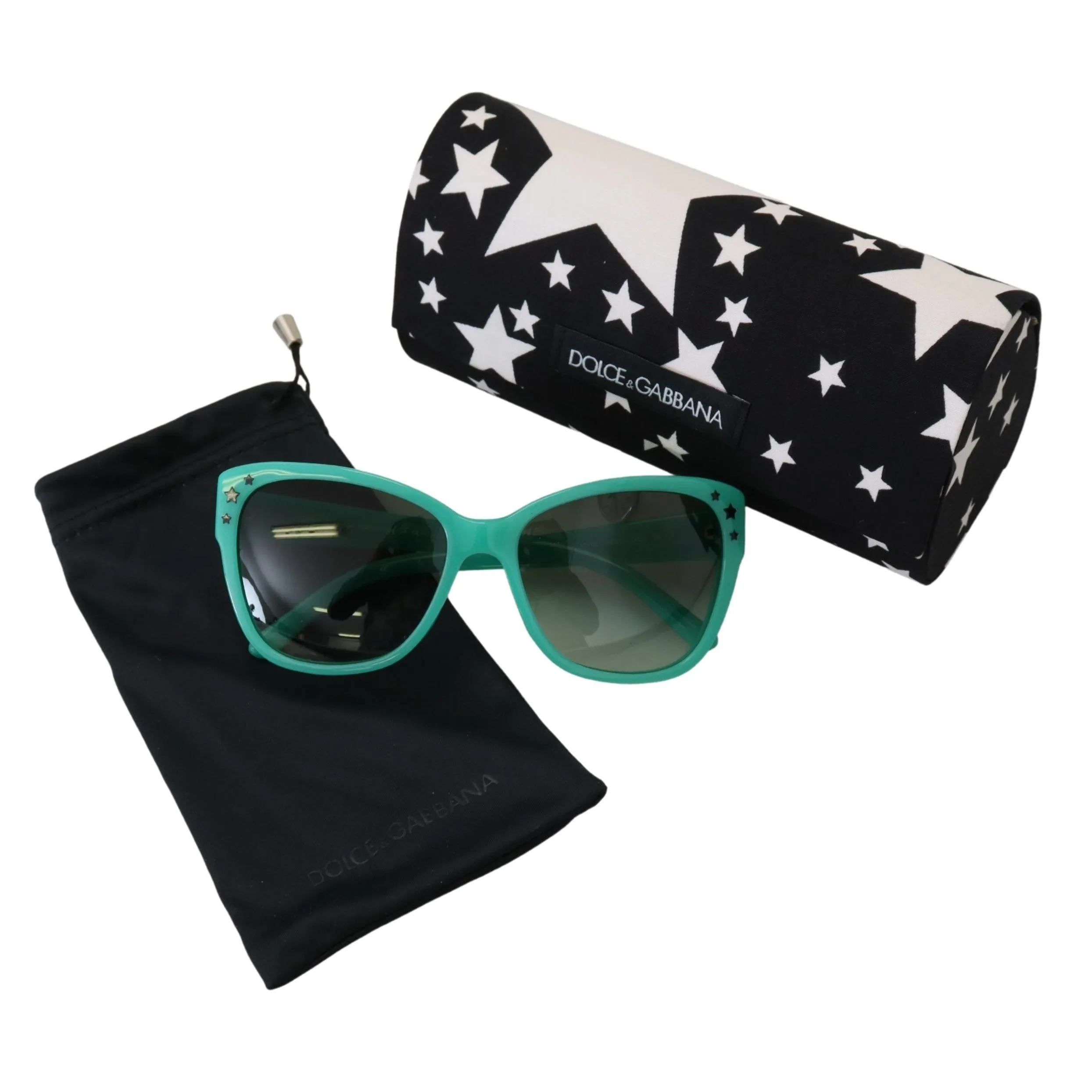 Dolce & Gabbana Enigmatic Star-Patterned Square Sunglasses