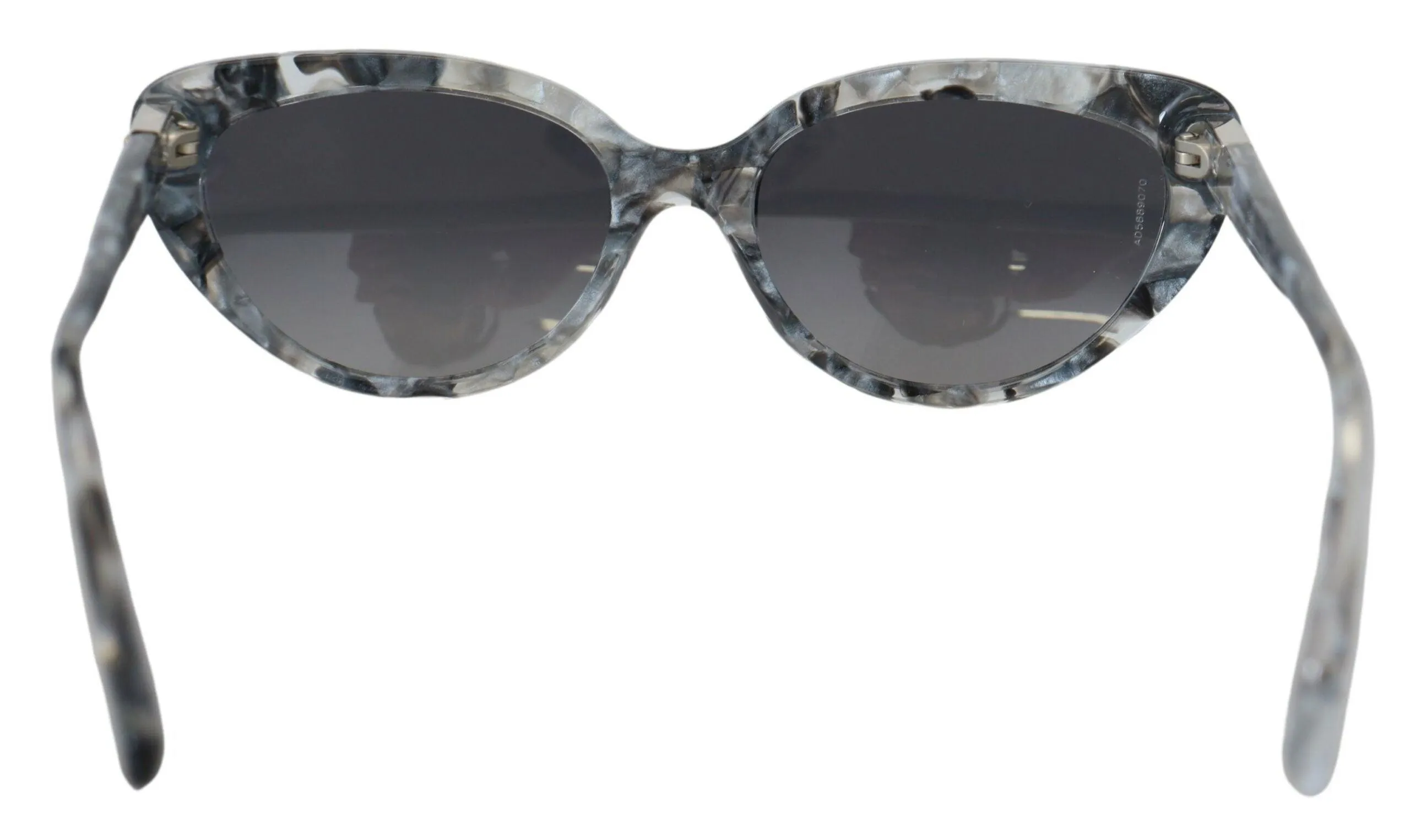 Dolce & Gabbana Gray DG4194 Acetate Logo Plaque Cat Eye Lens Sunglasses