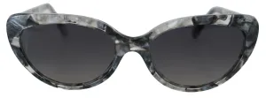 Dolce & Gabbana Gray DG4194 Acetate Logo Plaque Cat Eye Lens Sunglasses