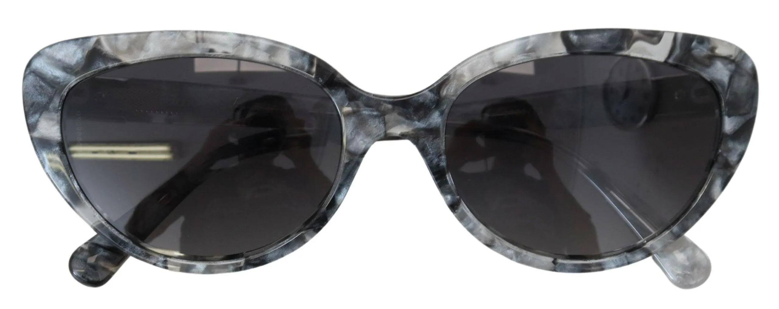 Dolce & Gabbana Gray DG4194 Acetate Logo Plaque Cat Eye Lens Sunglasses