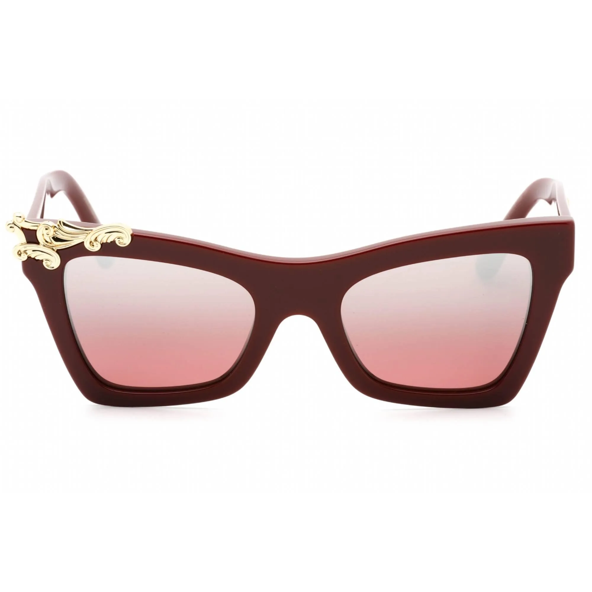 Dolce & Gabbana Women's Sunglasses - Bordeaux Plastic Cat Eye Frame | 0Dg4434 30917E