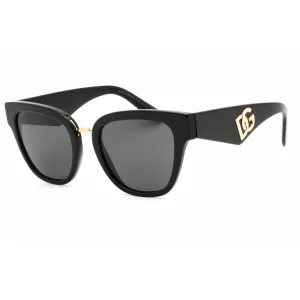 Dolce & Gabbana Women's Sunglasses - Full Rim Black Plastic Cat Eye | 0DG4437 501/87