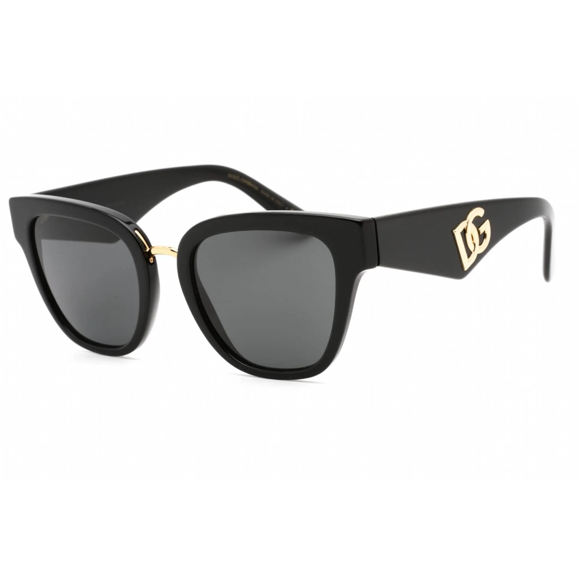 Dolce & Gabbana Women's Sunglasses - Full Rim Black Plastic Cat Eye | 0DG4437 501/87