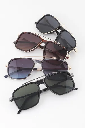 Double Rimmed Aviator Sunglasses