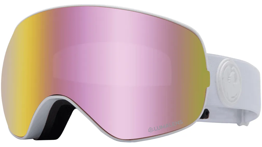Dragon Alliance X2S Whiteout/Lumalens Pink Ion Snow Goggles