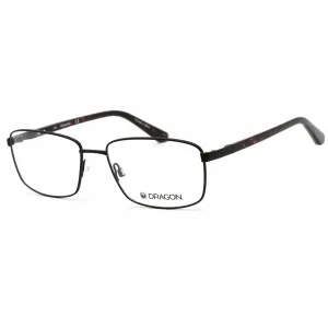 Dragon Men's Eyeglasses - Matte Black Rectangular Metal Full Rim Frame | DR2023 002