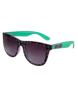 Dressen Roses Sunglasses in Black & Turquoise
