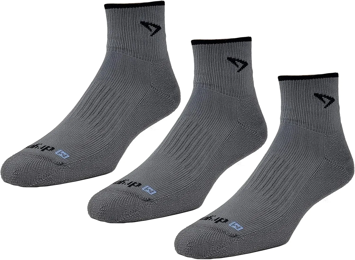Drymax unisex-adult Trail Running 1/4 Crew Turndown Leg 3-pack