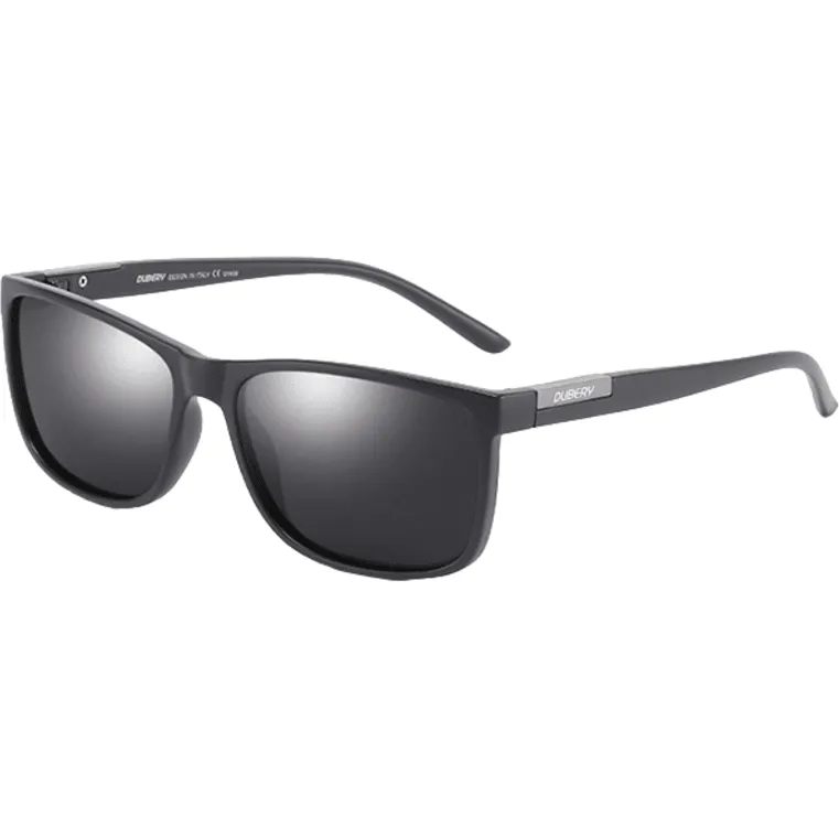 Dubery Polarized Sunglasses 100% UV Protection Black / Black D529 C3