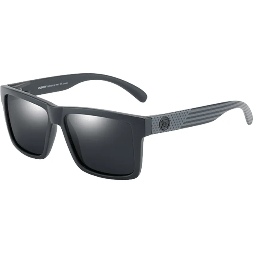 Dubery Polarized Sunglasses 100% UV Protection Black Stripe / Black D805 C3