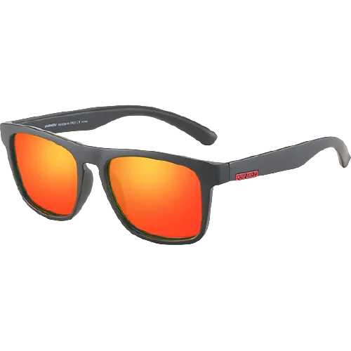 Dubery Polarized Sunglasses 100% UV Protection Sand Black/Red D125 C6