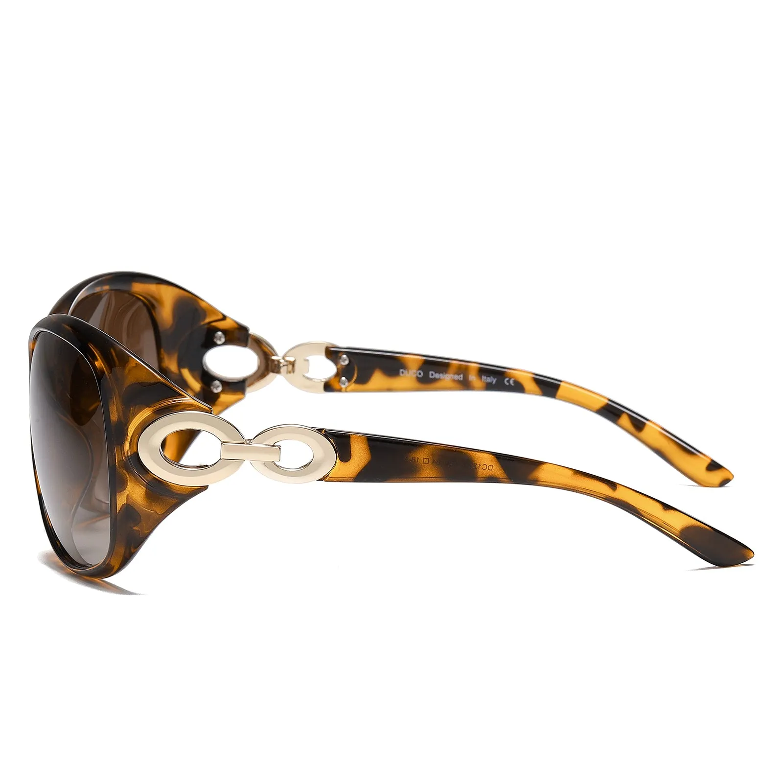 DUCO Classic Polarized Oversized Designer Sunglasses DC1220