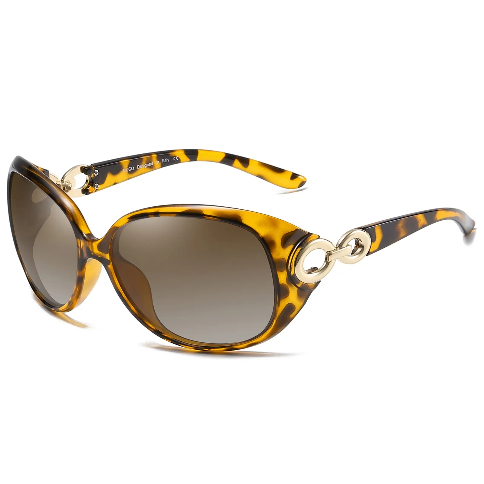 DUCO Classic Polarized Oversized Designer Sunglasses DC1220