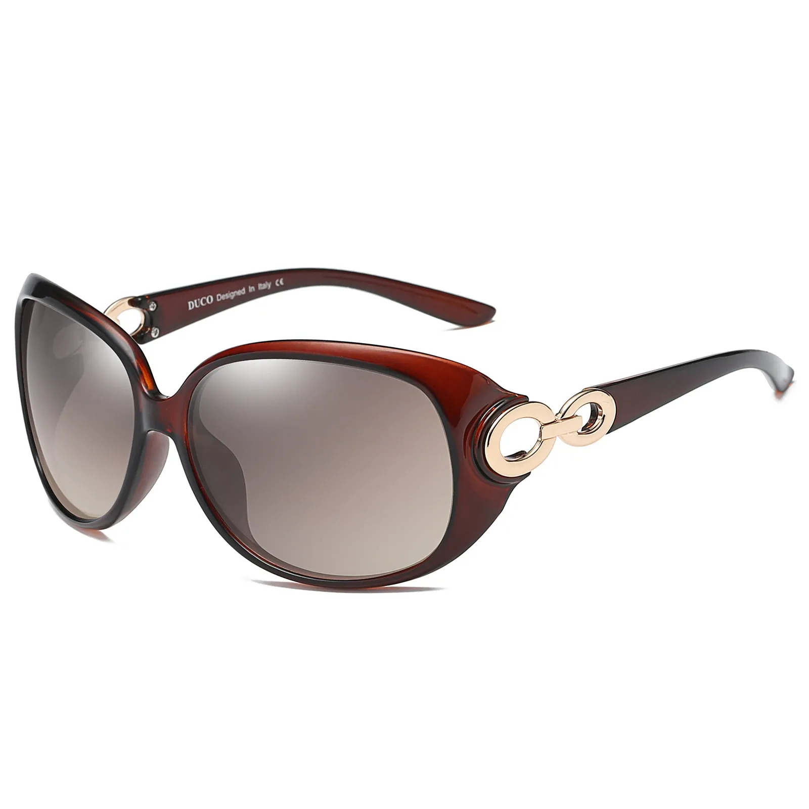 DUCO Classic Polarized Oversized Designer Sunglasses DC1220