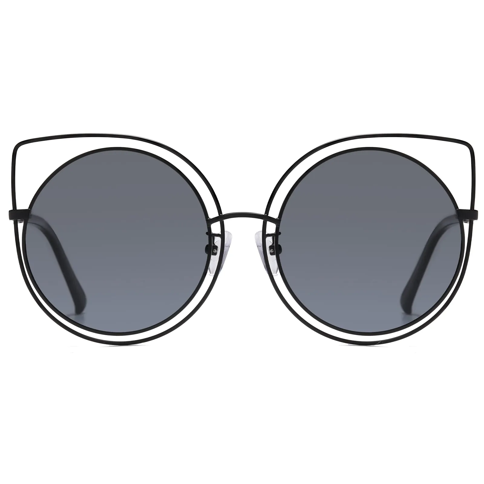 DUCO Classic Vintage Cateye Polarized Sunglasses For Women 100%UV Protection W002