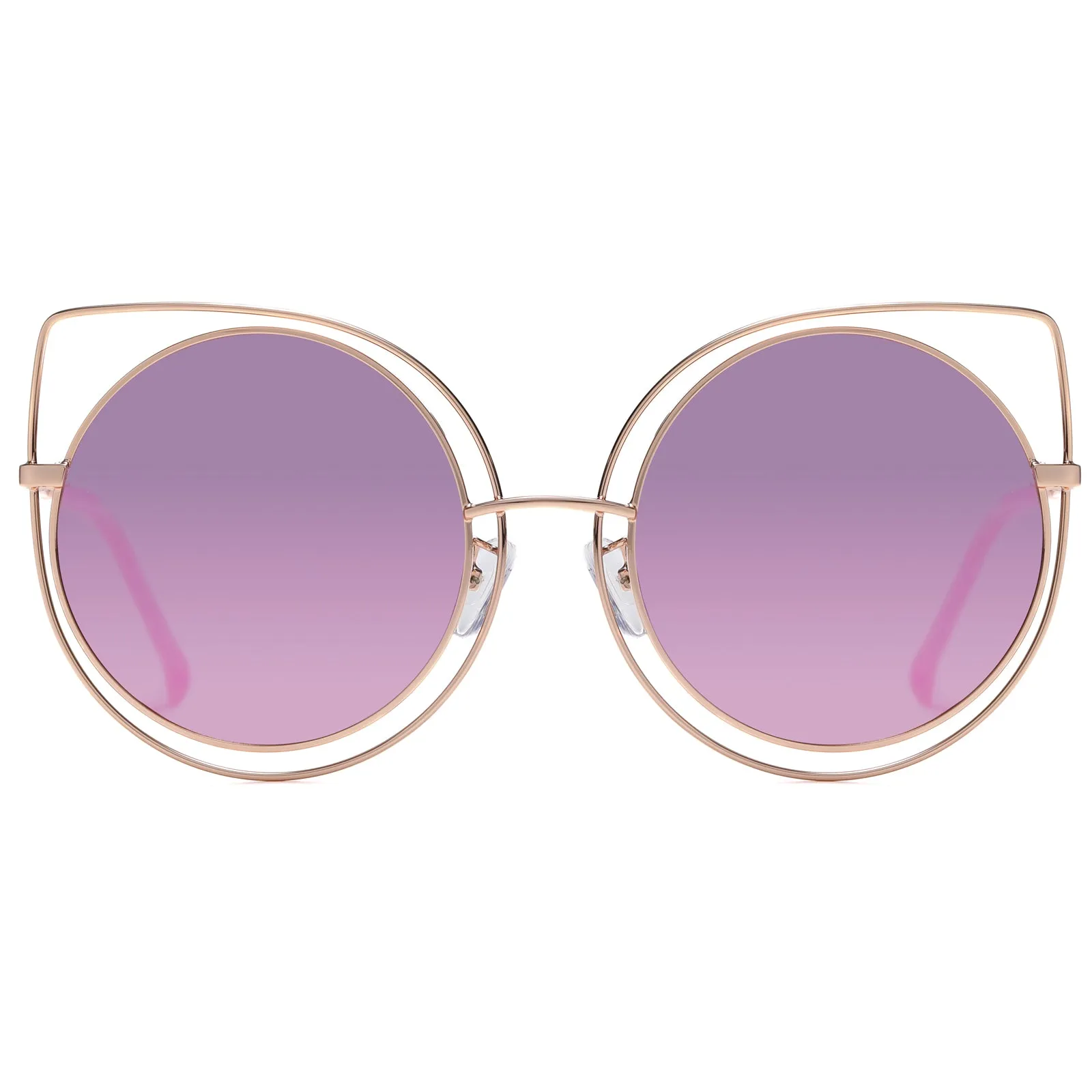 DUCO Classic Vintage Cateye Polarized Sunglasses For Women 100%UV Protection W002