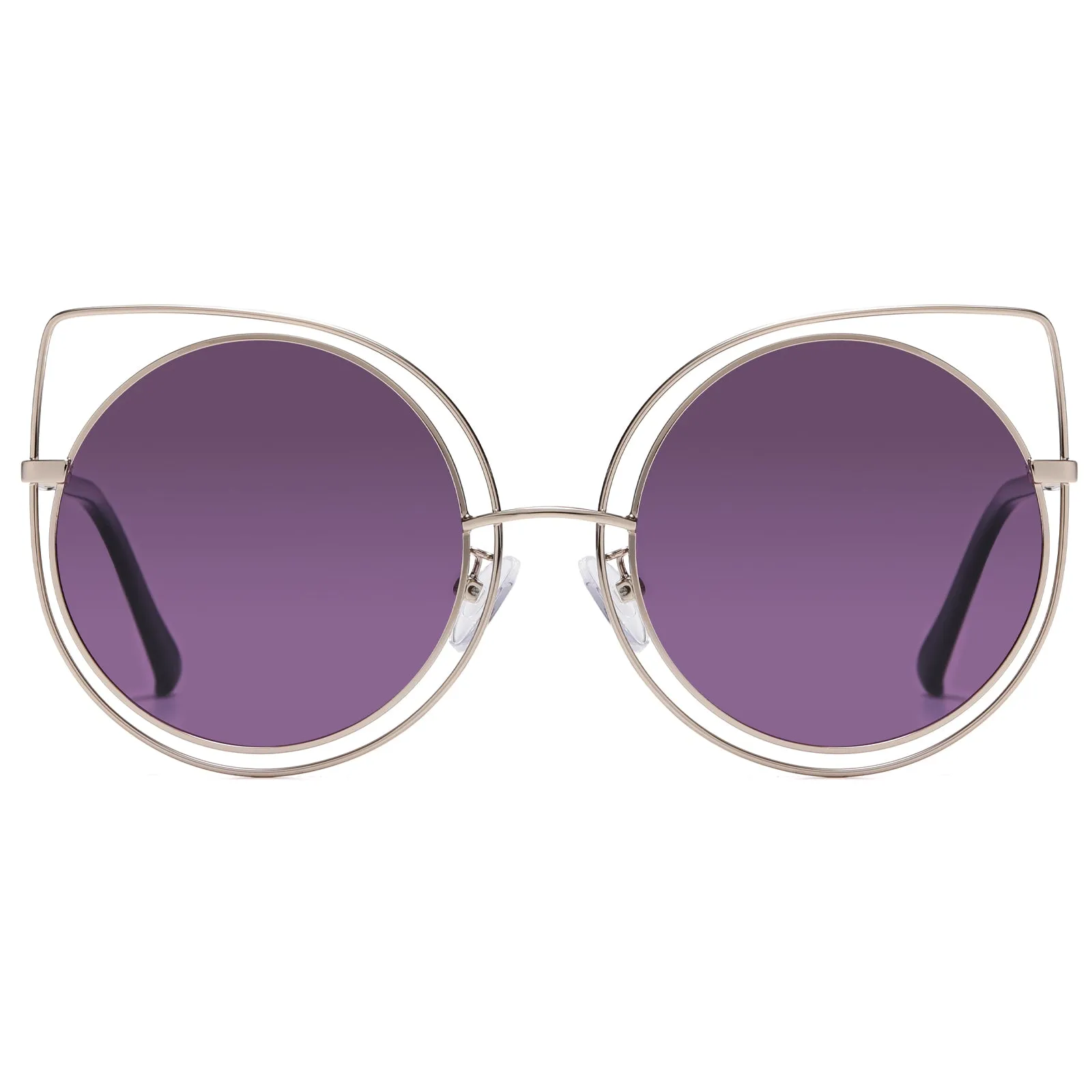 DUCO Classic Vintage Cateye Polarized Sunglasses For Women 100%UV Protection W002