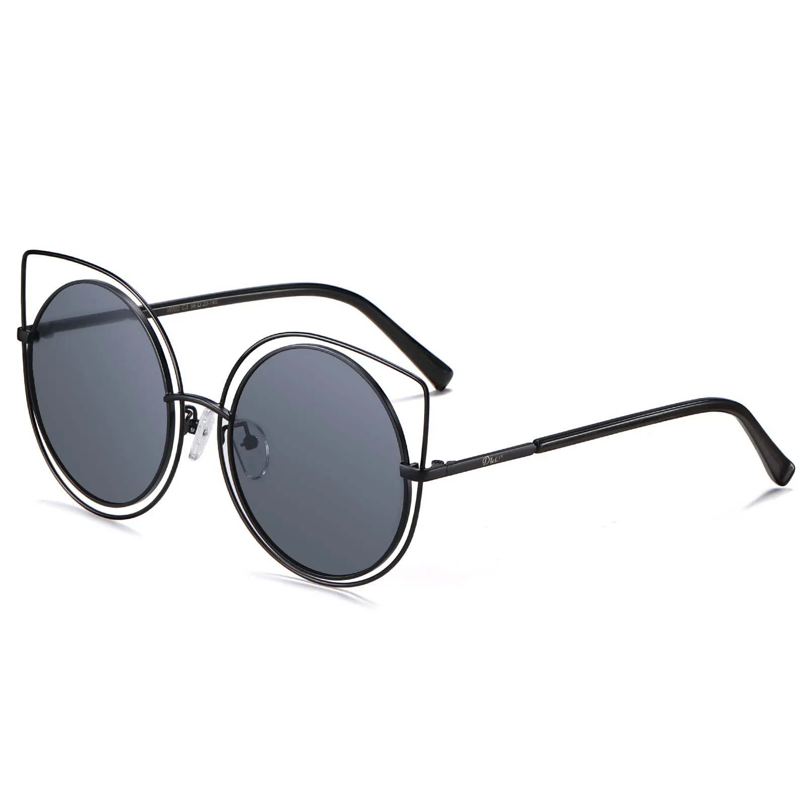 DUCO Classic Vintage Cateye Polarized Sunglasses For Women 100%UV Protection W002