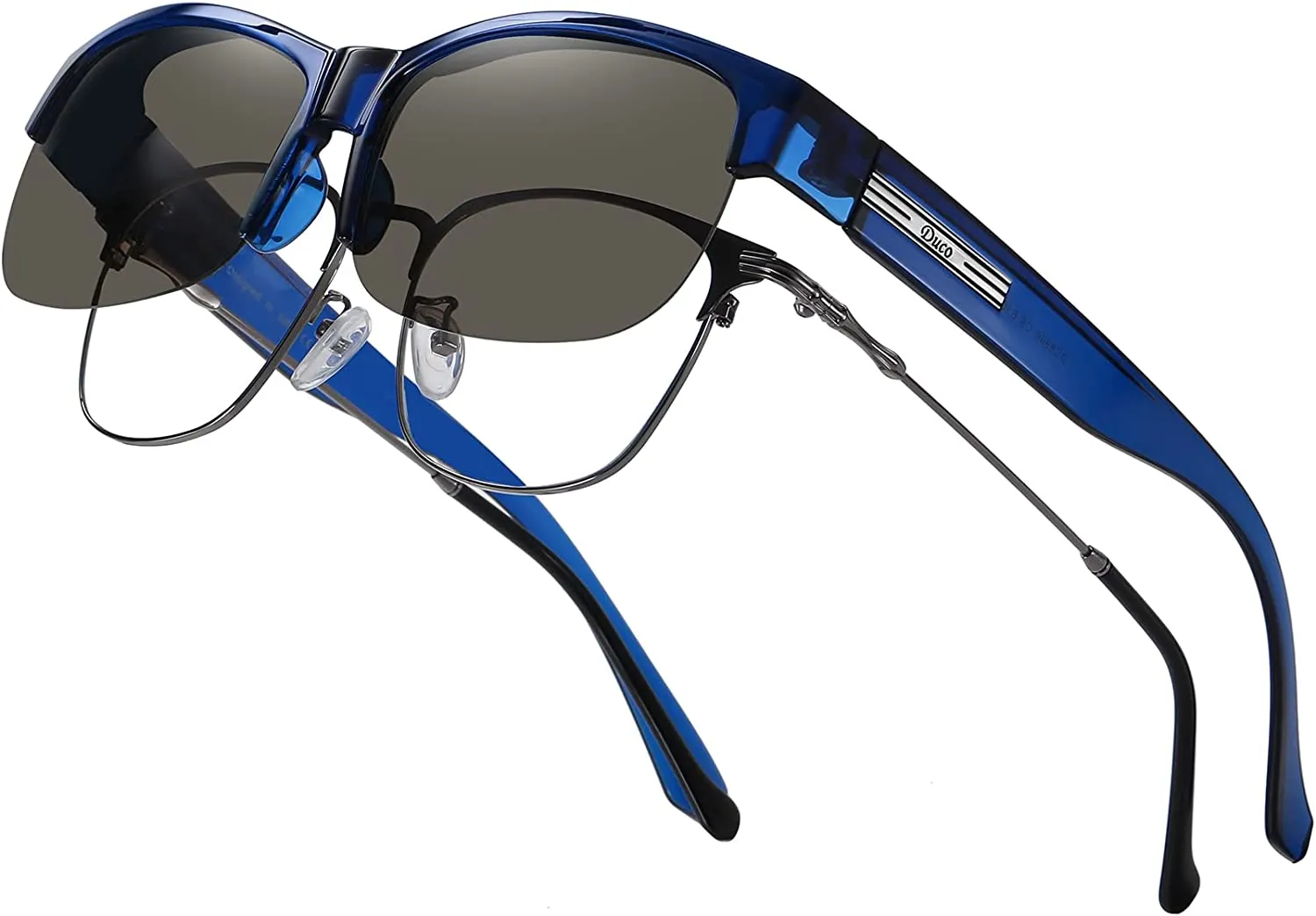 DUCO Fit Over Glasses Unisex Wraparound Glasses Polarized Sunglasses 8960